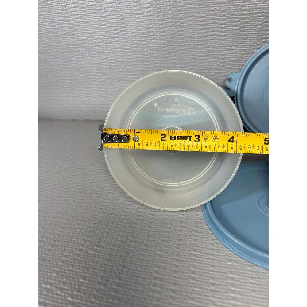 Vintage‎ Tupperware Snack Cups with Blue Lids Set of 4 USA